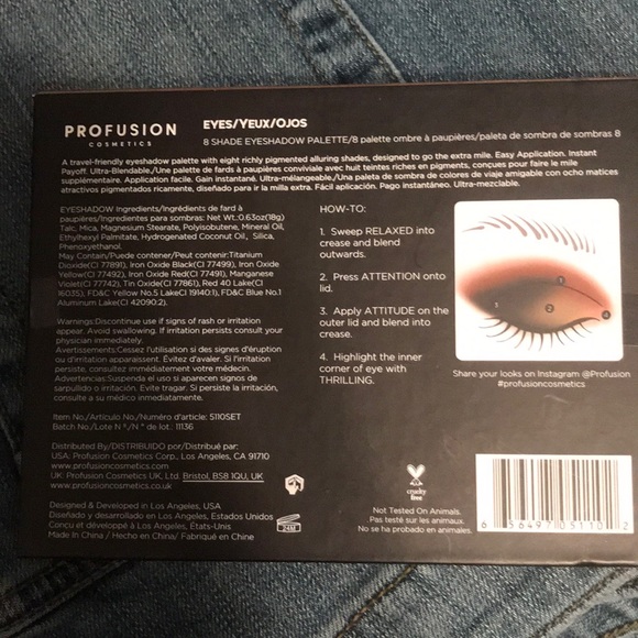 5/$20NEW Profusion Cosmetics Eye Shadow - Picture 3 of 3